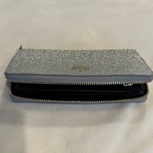 Kate Spade Silver Glitter Clutch - Picture 5 of 5